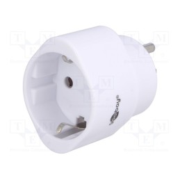 1 pcs x Goobay - 45355 - Adapter, Plug: with earthing, Input: JAPAN,USA, Out: EU