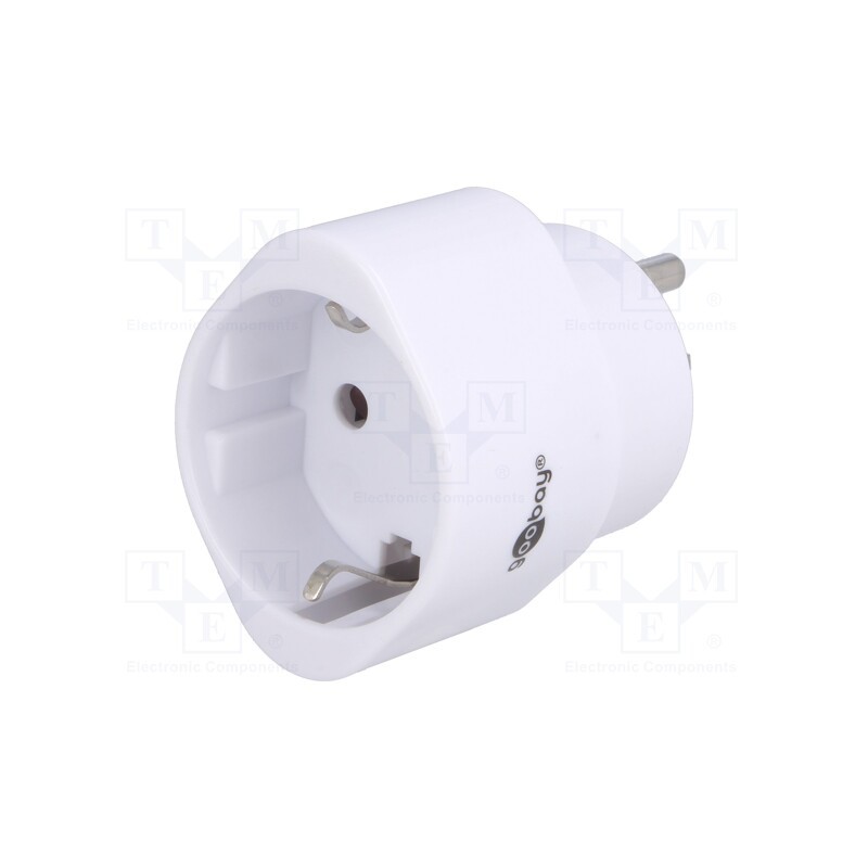 1 pcs x Goobay - 45355 - Adapter, Plug: with earthing, Input: JAPAN,USA, Out: EU