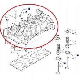 New Holland Case Steyr 504226952 cnh head