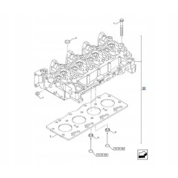 New Holland Case Steyr 504226952 cnh head