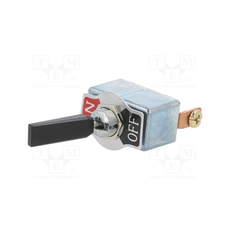 1 pcs x SWITCH COMPONENTS - TD1-1A-DC-3-B - Switch: toggle, Pos: 2, SPST, ON-OFF, 50A/12VDC, Leads: screw, 50mΩ