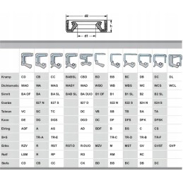 Ring simmering 32 x 45 x 6