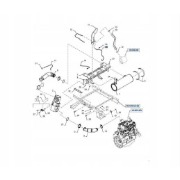 Adblue exhaust gas sensor new holland case 48188864 47