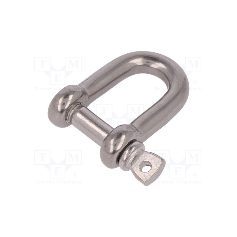 1 pcs x KRAFTBERG - SZE-D6-A4 - Dee shackle, acid resistant steel A4, for rope, 6mm