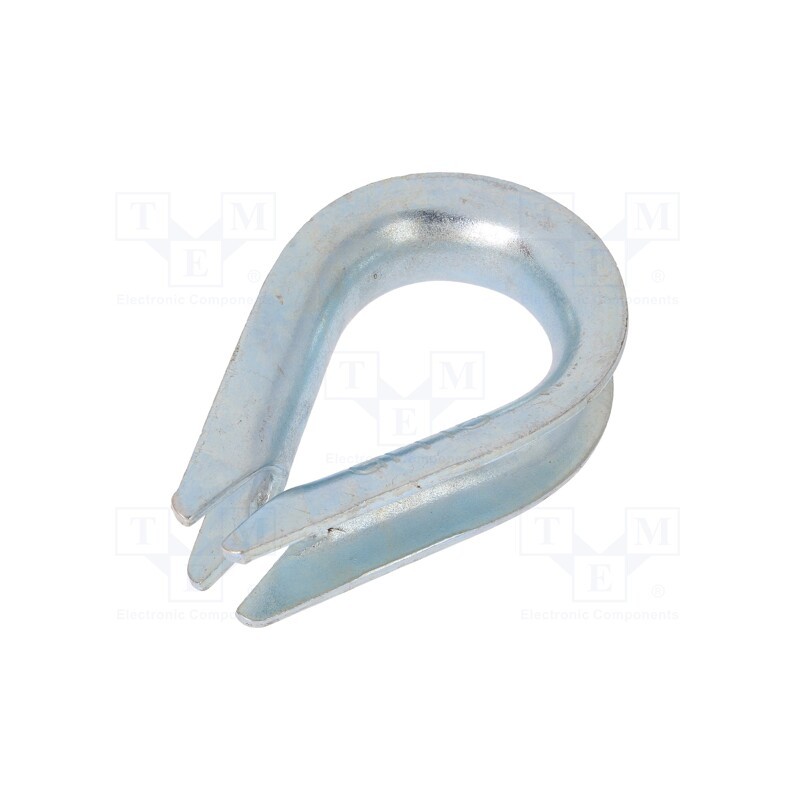 1 pcs x DROMET - KU18 - Thimble for rope, steel, for rope, Ørope: 18mm, zinc, DIN 6899B