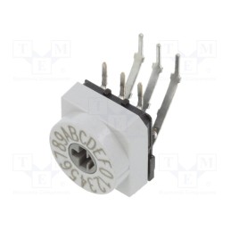 1 pcs x PTR HARTMANN - PT65703L508 - Encoding switch, HEX/BCD, Pos: 16, THT, Rcont max: 80mΩ, PT65