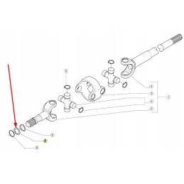 6000103943 toothed washer of the front axle shaft