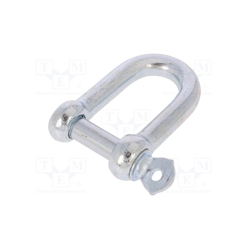 1 pcs x DROMET - SK12 - Dee shackle, steel, for rope, zinc, 12mm
