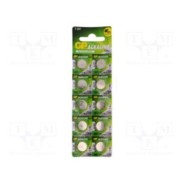 1 set x GP - 189-U10 - Battery: alkaline, 1.5V, LR1130,LR54,coin, non-rechargeable