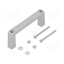 1 pcs x MENTOR - 3268.1112 - Handle, aluminium, grey, H: 40mm, L: 102mm, W: 12.2mm