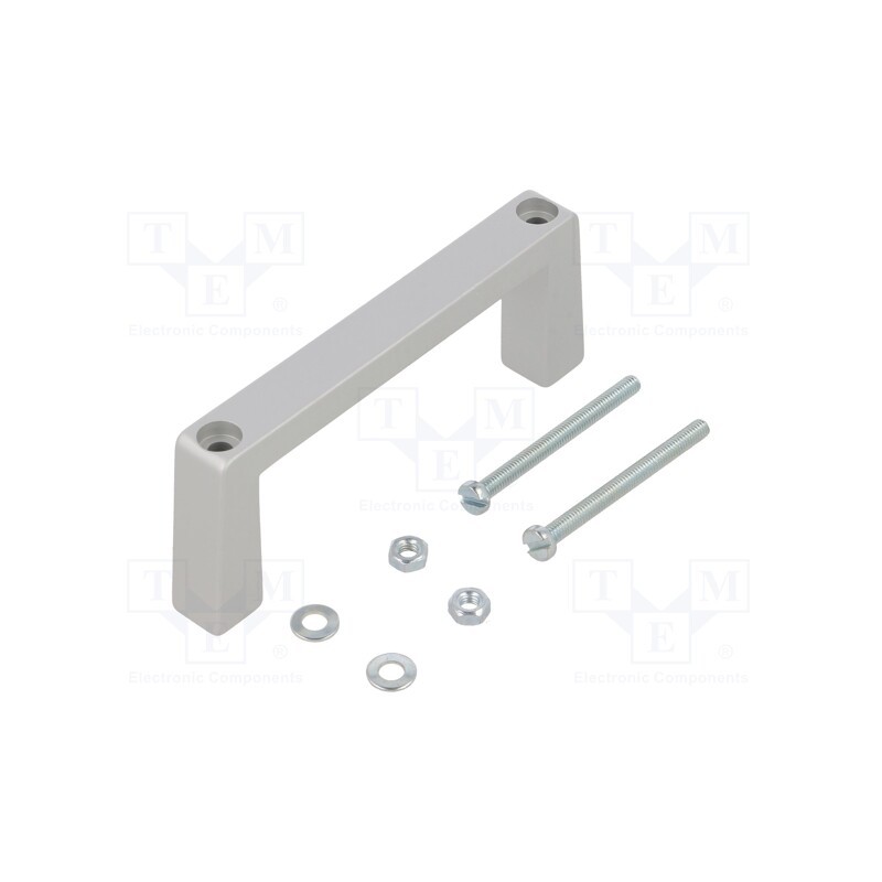 1 pcs x MENTOR - 3268.1112 - Handle, aluminium, grey, H: 40mm, L: 102mm, W: 12.2mm