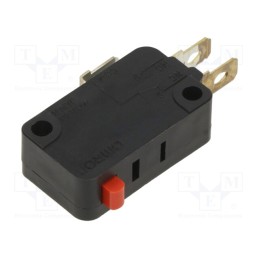 1 pcs x OMRON OCB - VX-01-1A2 - Microswitch SNAP ACTION, 0.1A/30VDC, without lever, SPDT, Pos: 2