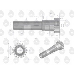 Balancing mechanism shaft mf4 original ursus