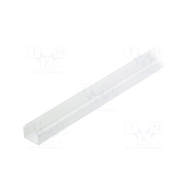 1 pcs x TOPMET - C1070038 - Cover for LED profiles, white, 1m, Kind of shutter: E7, push-in