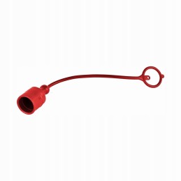 Flexible frost-resistant plug, red euro plug