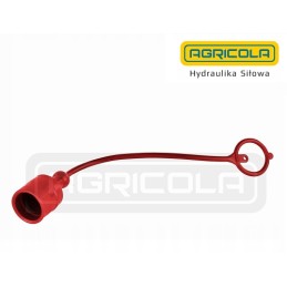 Flexible frost-resistant plug, red euro plug