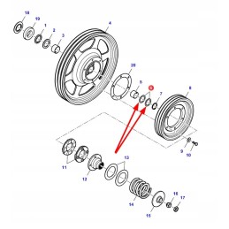 La355544610 washer r40 5 54 x 1mm