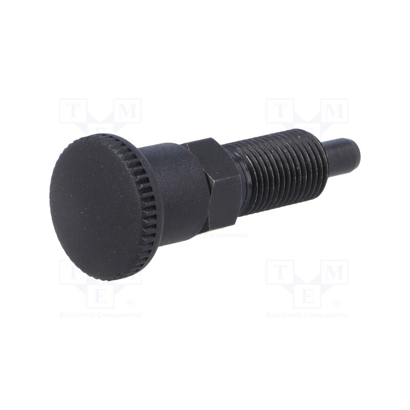 1 pcs x ELESA+GANTER - GN 817-5-8-B - Indexing plungers, Thread: M10, Plating: black finish, 5mm