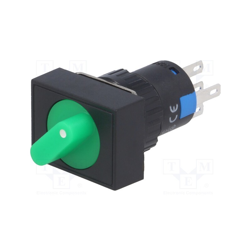 1 pcs x ONPOW - LAS1-AJ-11X/21/G/12V - Switch: rotary, Pos: 2, SPDT, 3A/220VAC, 2A/24VDC, -20÷55°C, 50mΩ