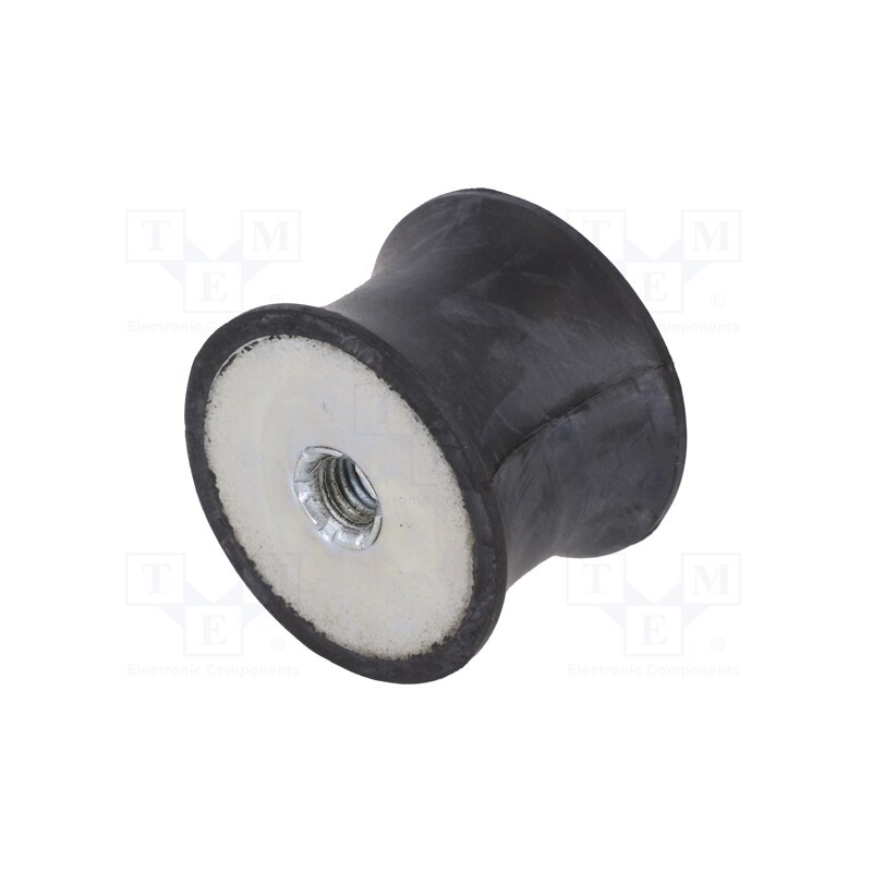 1 pcs x ELESA+GANTER - DVC.3-40-33-30-M8-55 - Vibration damper, M8, Ø: 40mm, rubber, L: 30mm, H: 8mm, 1378N, 184N/mm