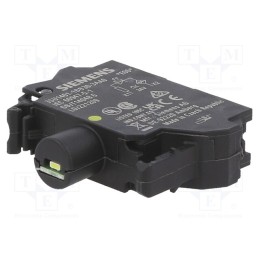 1 pcs x SIEMENS - 3SU1401-1BB30-3AA0 - Illuminating unit, 22mm, 3SU1.5, -25÷70°C, Illumin: LED, front