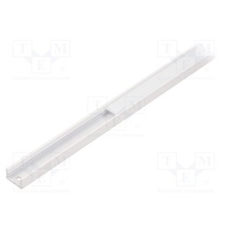 1 set x TOPMET - SLIM8 A/Z WH 1M SET PREMIUM - Profiles for LED modules, white, white, L: 1m, SLIM8, aluminium