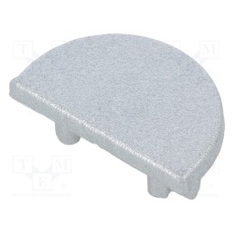 1 set x TOPMET - B2980040 -AS - Cap for LED profiles, silver, 2pcs, ABS, ARC12