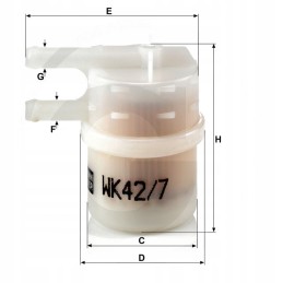 Fuel filter mitsubishi colt 1 3 12v 92