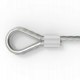 8-shaped aluminum crimped cable sleeve, 100 pcs