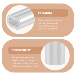 8-shaped aluminum crimped cable sleeve, 100 pcs