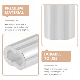 8-shaped aluminum crimped cable sleeve, 100 pcs