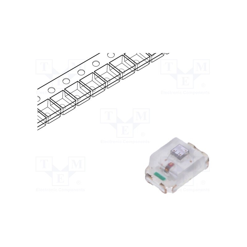 5 pcs x OPTOSUPPLY - OSRS0805C1E (TYPE B) - LED, red, blinking, 70÷150mcd, 120°, 3÷4V, 20mA, 2x1.25x0.8mm, 0805
