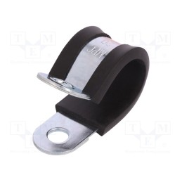 1 pcs x MPC INDUSTRIES - LKD12020 - Fixing clamp, ØBundle : 20mm, W: 20mm, steel, Cover material: EPDM