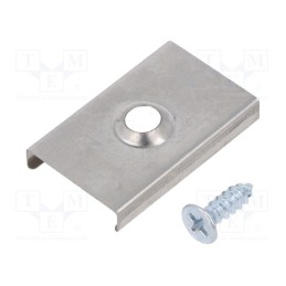 1 pcg x TOPMET - 76620000 - Flexible mounting plate U, natural, 20pcs, stainless steel
