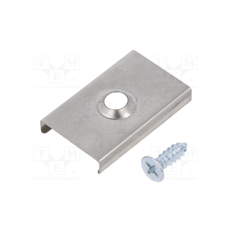 1 pcg x TOPMET - 76620000 - Flexible mounting plate U, natural, 20pcs, stainless steel