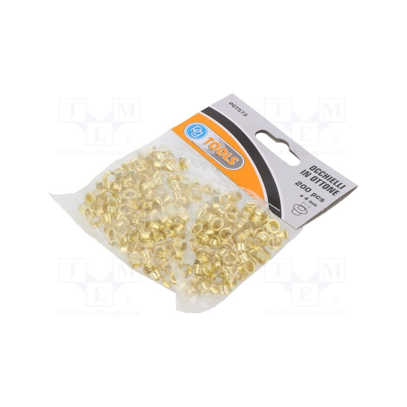 1 pcg x PG TOOLS - PGT573 - Rivets set, brass, 200pcs.