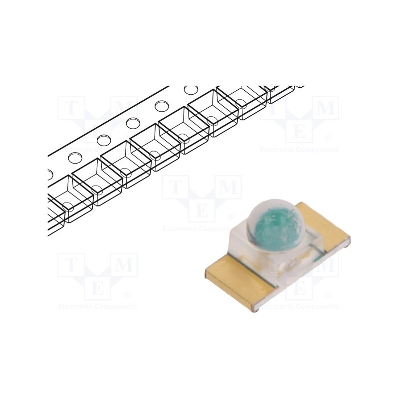5 pcs x LITEON - LTST-C950TGKT - LED, SMD, 1206, green, 1120÷7100mcd, 3.2x1.6x1.85mm, 25°, 2.8÷3.8V