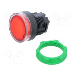 1 pcs x SCHNEIDER ELECTRIC - ZB5AW34 - Switch: push-button, 22mm, Stabl.pos: 1, red, ZB5AV,ZB5AW,ZBV6