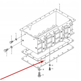 KM385t 015111 oil pan cover gasket