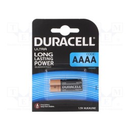 1 set x DURACELL - AAAA (K2) - Battery: alkaline, 1.5V, AAAA, non-rechargeable, 2pcs.