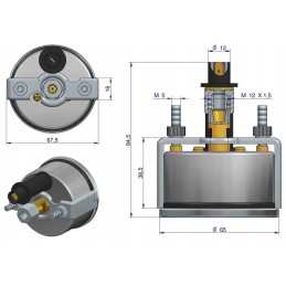 Air pressure gauge mf3