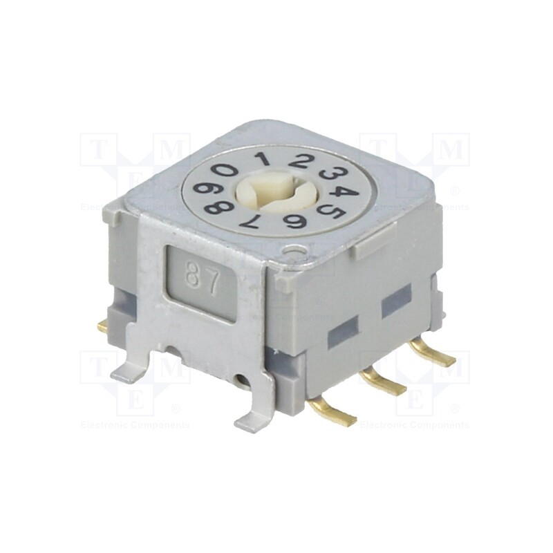 1 pcs x NKK SWITCHES - ND3FR10B - Encoding switch, DEC/BCD, Pos: 10, horizontal, Rcont max: 30mΩ