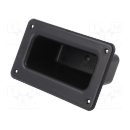 1 pcs x MENTOR - 3246.2003 - Handle, ABS, black, H: 58mm, L: 79mm, W: 131mm