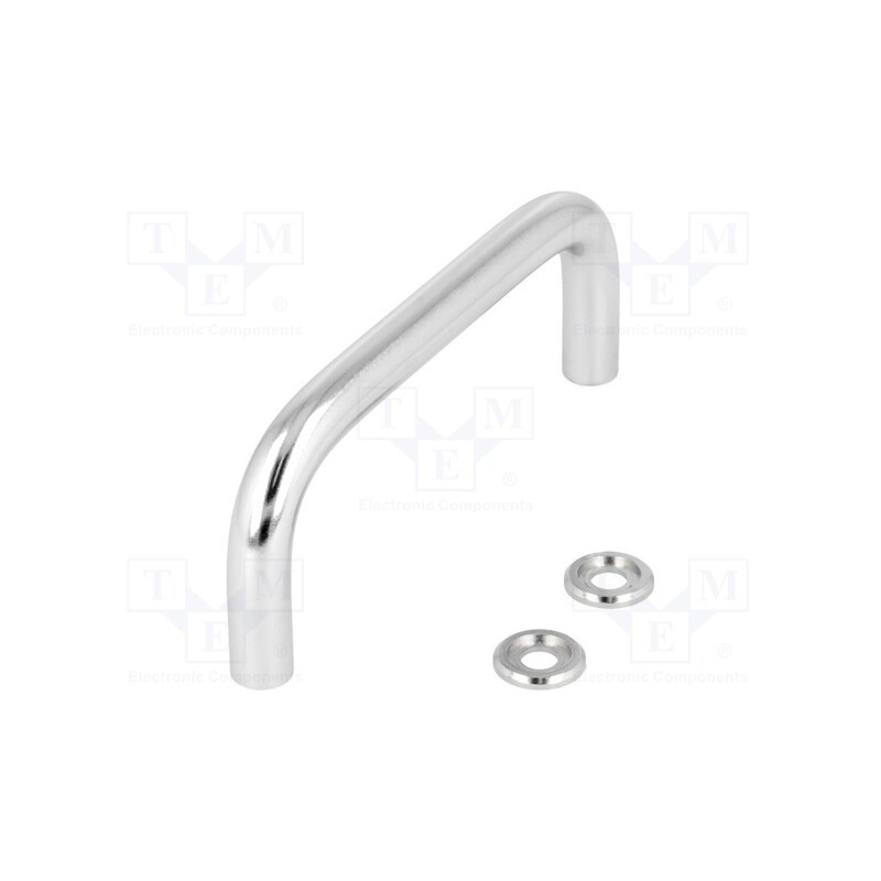 1 pcs x ELESA+GANTER - GN 425-10-100-CR - Handle, chromium plated steel, chromium plated, H: 43mm, Ø: 10mm