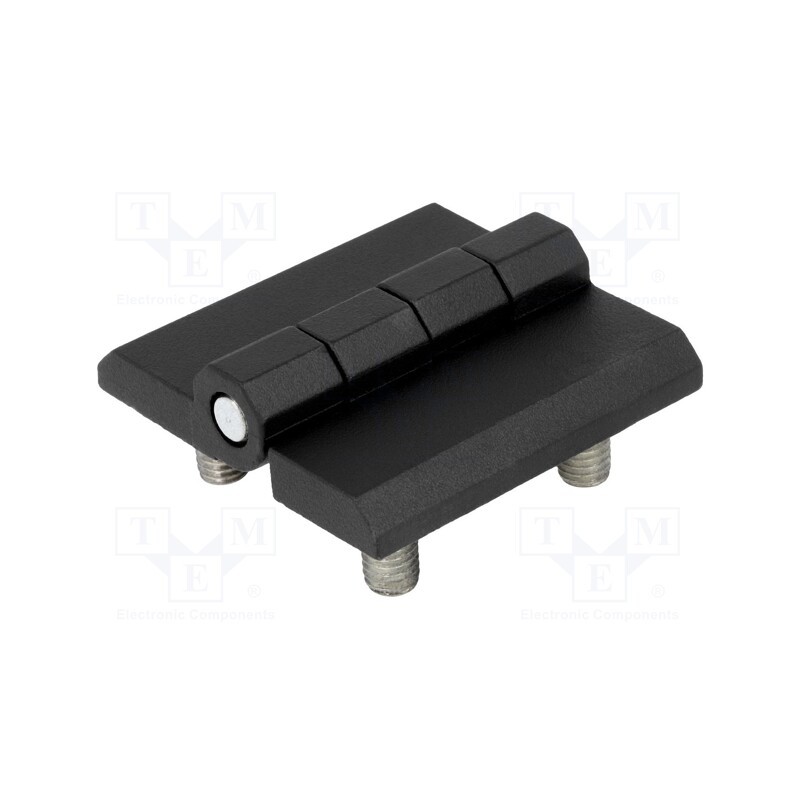 1 pcs x ROZTOCZE - 3.511.22 - Hinge, Width: 60mm, zinc and aluminium alloy, black, H: 60mm