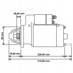 Starter 12v 3 0kw deutz fahr 01182233