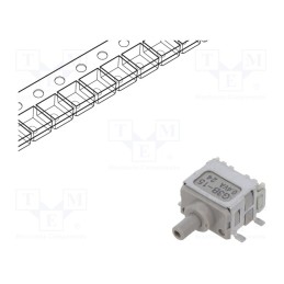 1 pcs x NKK SWITCHES - G3B15AH-R - Switch: push-button, Pos: 2, SPDT, 0.01A/28VAC, 0.01A/28VDC, 500MΩ