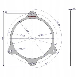 Locking mechanism cover gasket 0 5mm c 360
