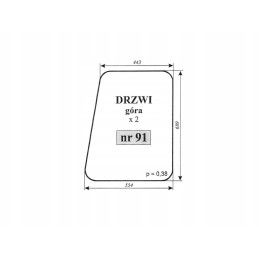 Door glass up c 330 chojnow 91