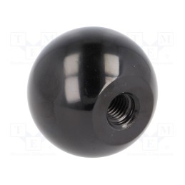 1 pcs x ELESA+GANTER - DIN319-KU-50-M12-C - Ball knob, Ø: 50mm, Int.thread: M12, 21mm